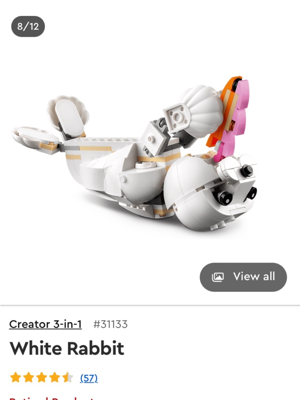 Lego Retired Product - 3-in-1 White Rabbit - Picture 14 of 14